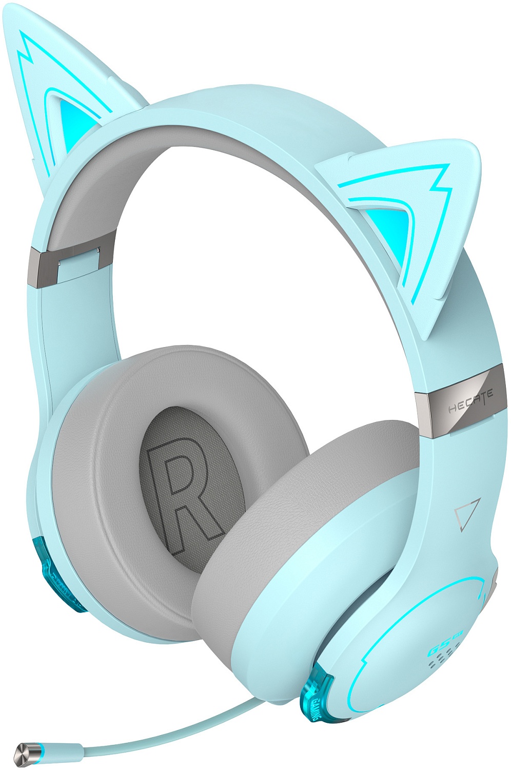 Наушники с микрофоном Edifier G5BT Cat голубое небо/серый мониторные BT оголовье