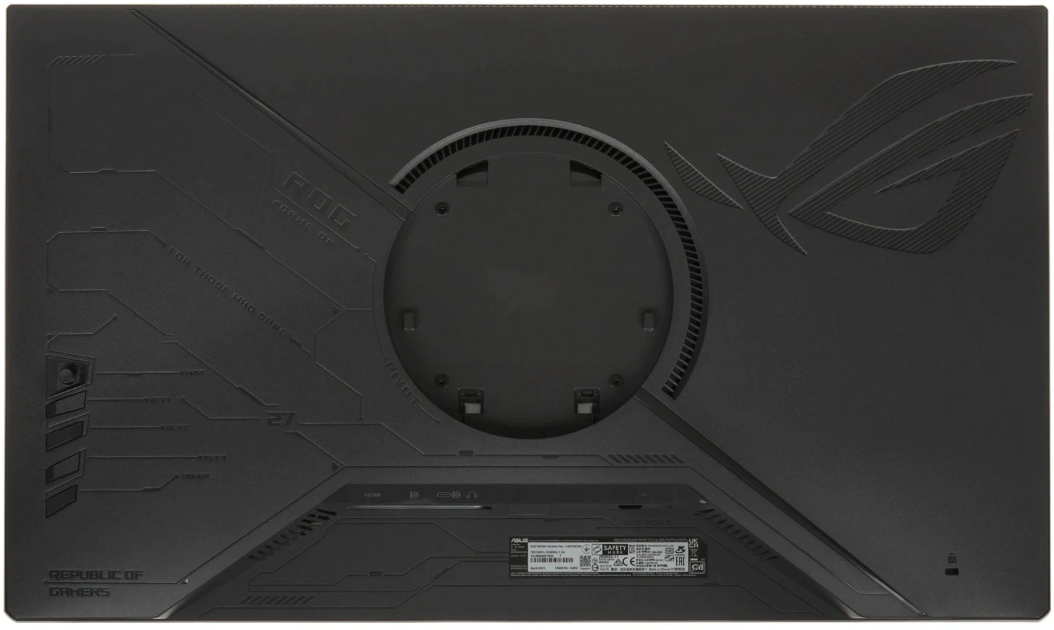 Монитор Asus 27" ROG Strix XG279CNS черный IPS LED 1ms 16:9 HDMI M/M матовая HAS 1000:1 400cd 178гр/178гр 1920x1080 DP FHD USB 3.9кг