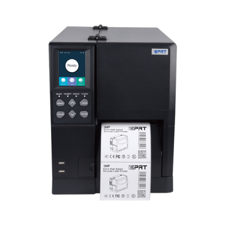 Принтер этикеток iDPRT iX4P Industrial 4" TT Printer 600DPI, 4IPS, 512/256MB, RTC, USB+USB HOST+Ethernet+RS232, ZPL-II, TSPL, EPL2 + Rotary Cutter Module