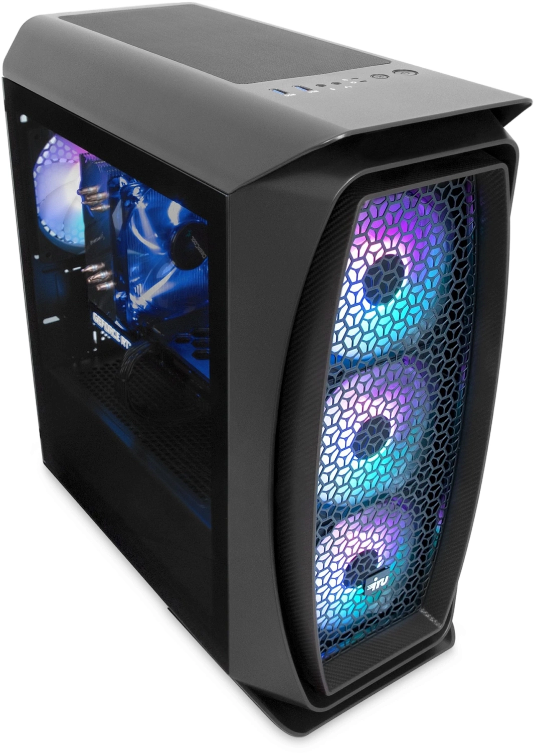 ПК IRU Game 510B7GMA MT i5 13400F (2.5) 32Gb SSD1Tb RTX4060 8Gb Free DOS GbitEth 650W черный (2061396)