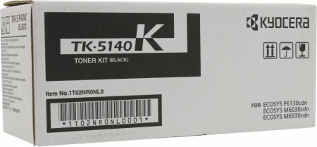 Kyocera Тонер-картридж TK-5140K для P6130cdn/M6030cdn/M6530cdn чёрный (7000 стр.)