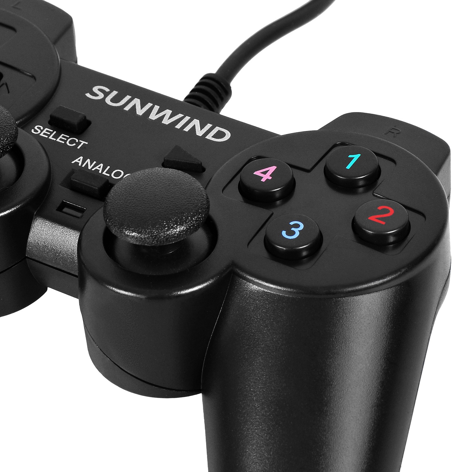 Геймпад SunWind SW-GP100M черный USB (1427308) Геймпад SunWind SW-GP100M черный USB (1427308)