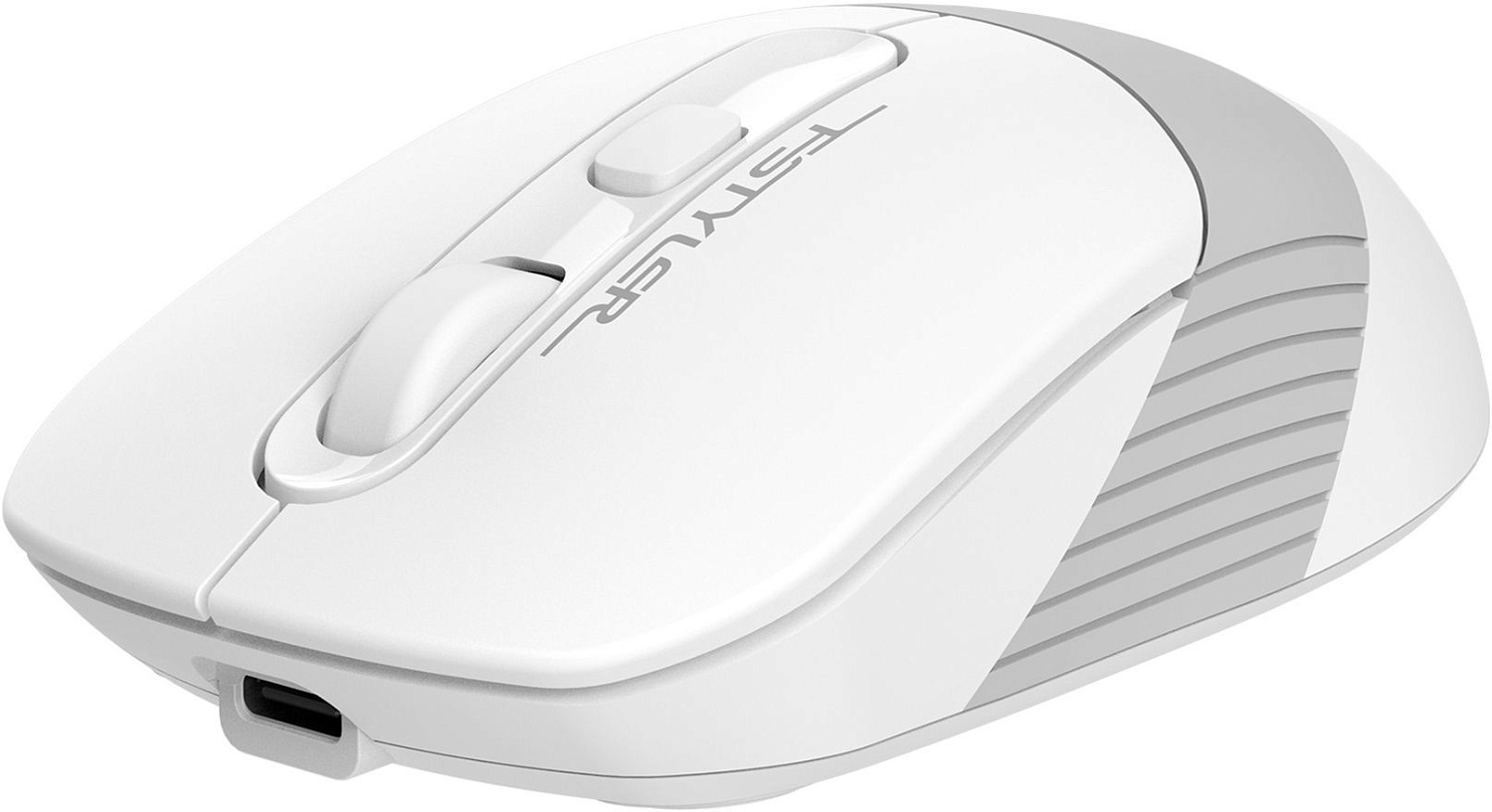 Мышь A4Tech Fstyler FB10CS белый/серый оптическая (2000dpi) silent беспроводная BT/Radio USB (4but)