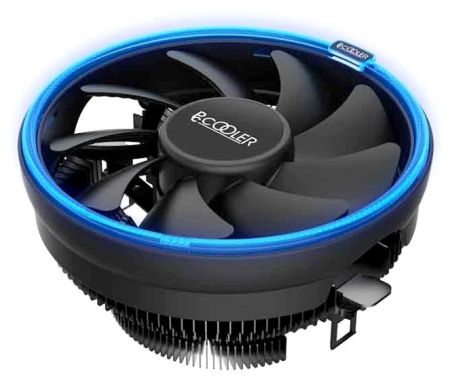 Кулер для процессора PCCooler E126MB S775/115X/AM2/2+/AM3/3+/AM4/FM1/FM2/2+ (48 шт/кор, TDP 92W, вент-р 120мм с PWM, Blue LED FAN, 1000-1800RPM, 26.5dBa) Retail Color Box