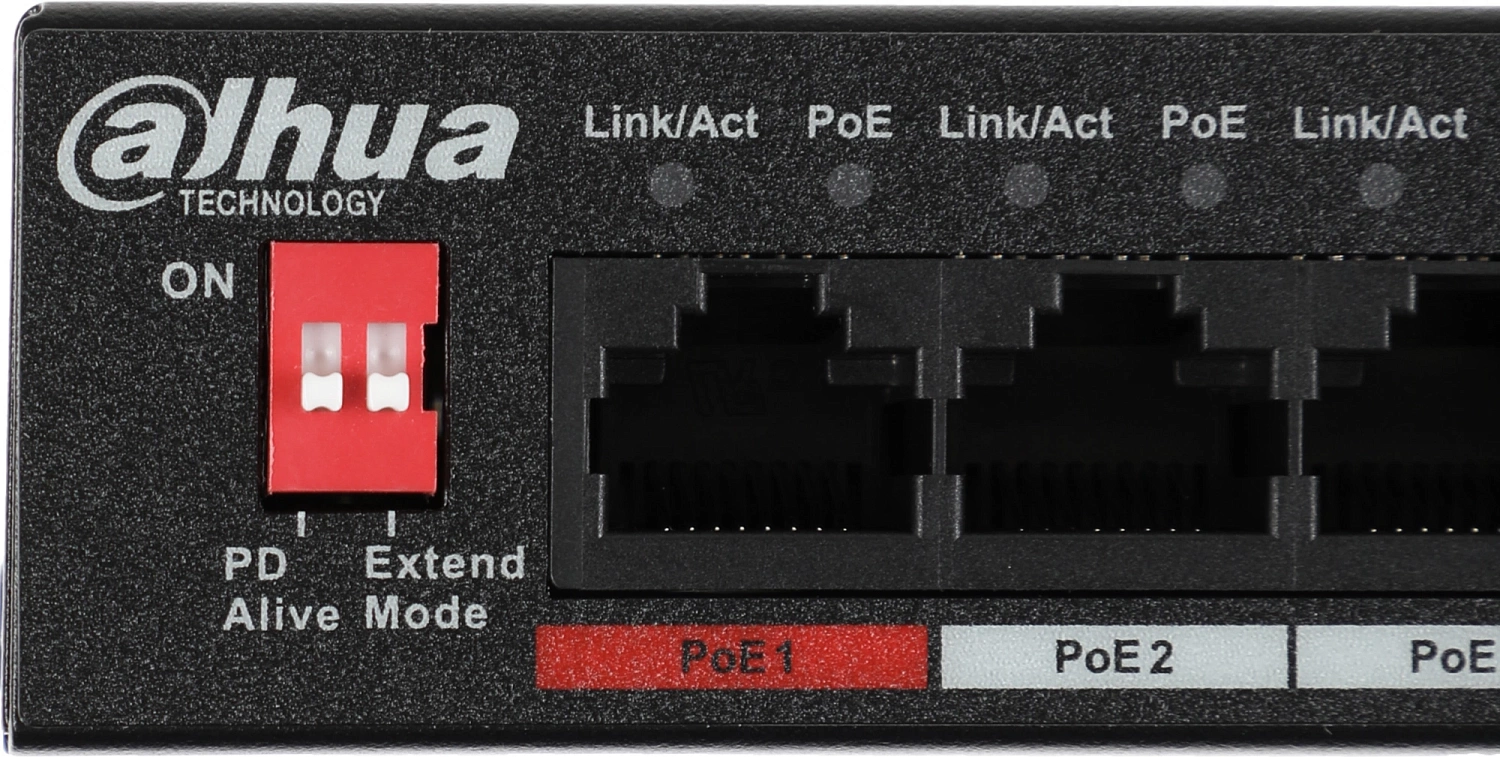 Коммутатор Dahua DH-PFS3010-8ET-96 8x100Mb 8PoE неуправляемый