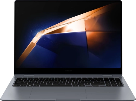 Ноутбук Samsung Galaxy Book 4 Pro 360 NP960 Core Ultra 7 155H 16Gb SSD1Tb Intel Arc 16" AMOLED Touch 3K (2880x1800) Windows 11 Home English grey WiFi BT Cam (NP960QGK-KG2IN)