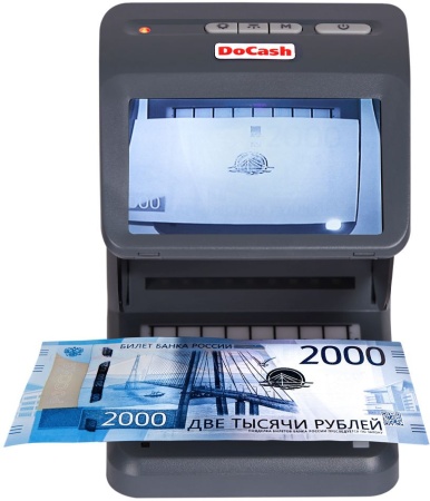 Детектор банкнот Docash Mini Combo просмотровый мультивалюта