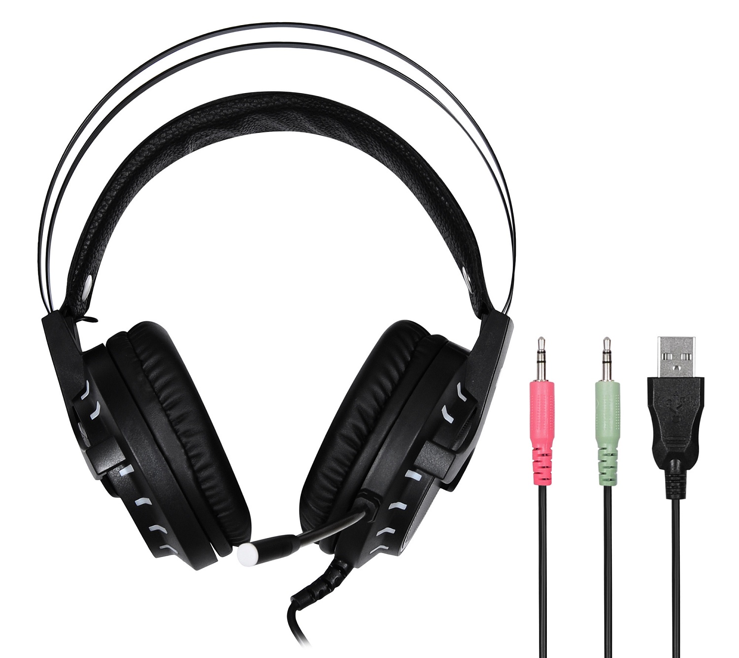 Наушники с микрофоном SunWind SW-HS400G черный 2.1м мониторные оголовье (1422132)