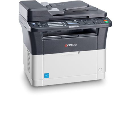 МФУ Kyocera FS-1125MFP, P/C/S/F, ч/б лазерный, A4, 25 стр/мин, 1800x600 dpi, 64 Мб, USB 2.0, Network, лоток 250 л., Duplex, автопод., старт.тонер 1000 стр.