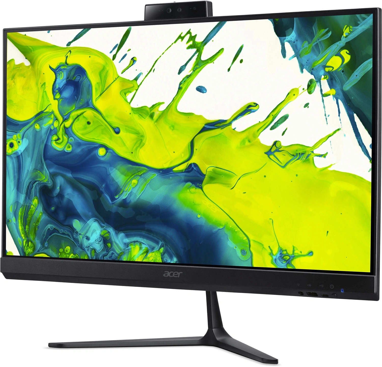 Моноблок Acer Aspire C24B-GKRK 23.8" Full HD Ryzen 5 330 (1.7) 16Gb SSD512Gb RGr Eshell GbitEth WiFi BT 65W клавиатура мышь Cam черный 1920x1080