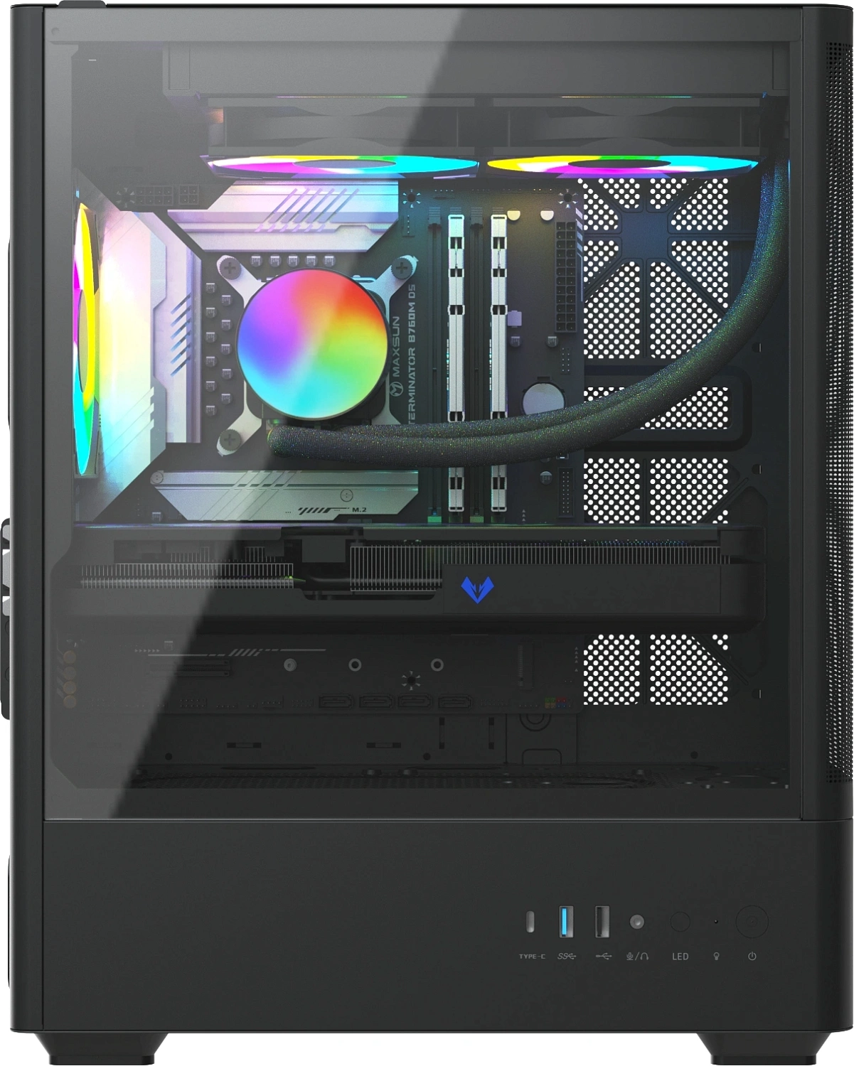 ПК Teclast G03 i5 14600KF (3.5) 32Gb SSD1Tb RTX5070 12Gb Windows 11 Pro GbitEth WiFi BT 750W черный (G03 14600KF32G1T5070BKRU)