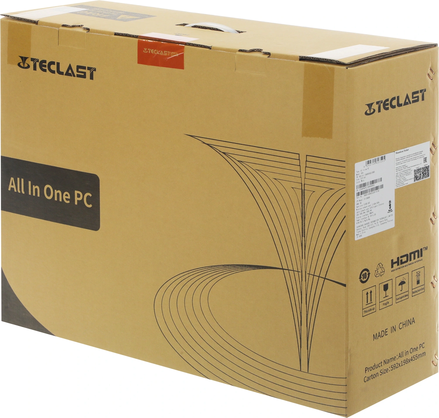 Моноблок Teclast K24 Air 23.8" Full HD i5 12600H (2.7) 16Gb SSD512Gb Iris Xe Windows 11 Pro GbitEth WiFi BT 120W клавиатура мышь белый 1920x1080