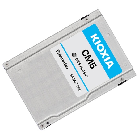 2.5" U.2 6400GB KIOXIA (Toshiba) CM5-V Enterprise SSD KCM51VUG6T40 PCIe Gen3x4 with NVMe, KCM51VUG6T40 3350/3200, IOPS 770/165K, MTBF 2.5M, TLC, 3DWPD, SDFMC03GEA01T, NVMe 1.3, 15mm, Bulk