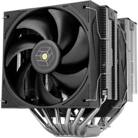 Устройство охлаждения(кулер) Thermalright Royal Knight 120 Soc-AM5/AM4/1200/1700/1851 серебристый/черный 4-pin 28.4dB Al+Cu Ret (RK120)