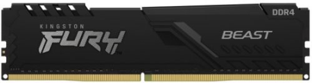 Память DDR4 8Gb 3200MHz Kingston KF432C16BB/8 Fury Beast Black RTL Gaming PC4-25600 CL16 DIMM 288-pin 1.35В single rank с радиатором Ret