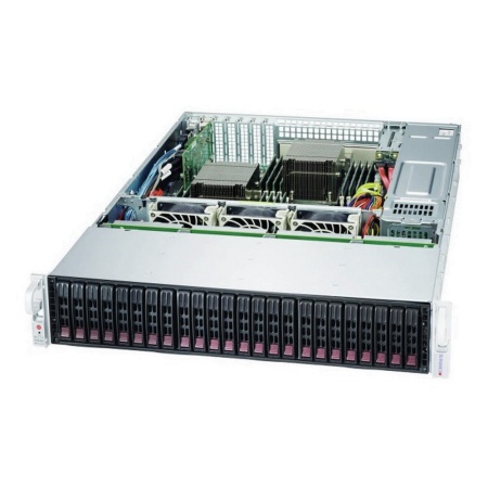 SuperMicro CSE-216BE2C-R920LPB 2U, 24x 2,5" HS SAS/SATA (Dual SAS3 Expander - SFF 8643), 2x920W (80PLUS platinum).