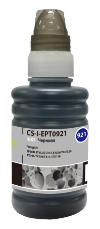 Чернила Cactus CS-I-EPT0921 черный 100мл для Epson St C91/CX4300/T26/T27/TX106/TX109