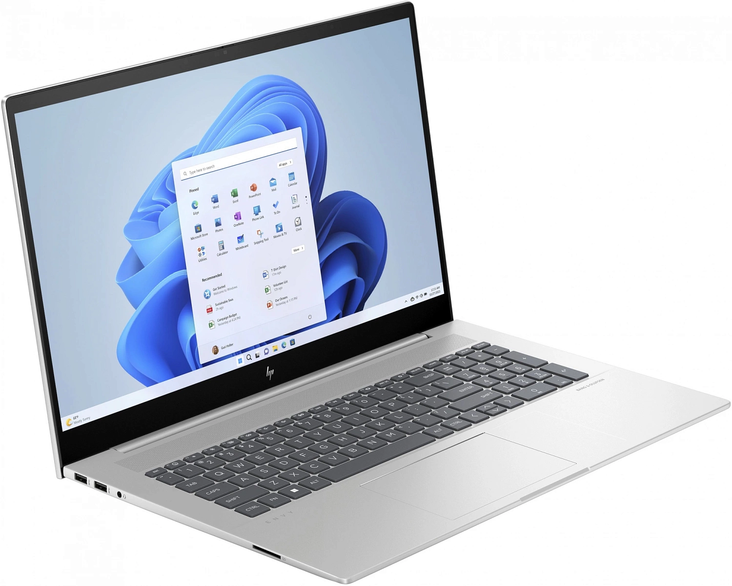 Ноутбук HP Envy 17-cw0007ci Core i7 13700H 16Gb SSD512Gb Intel Iris Xe graphics 17.3" IPS FHD (1920x1080) Windows 11 Home silver WiFi BT Cam (8F5Q3EA)