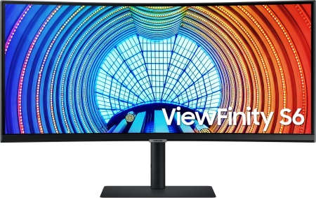 Монитор Samsung 34" LS34A650UBI черный VA LED 5ms 21:9 HDMI матовая HAS Piv 300cd 178гр/178гр 3440x1440 100Hz DP 2K USB 7.6кг