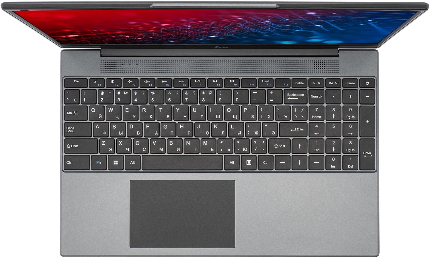 Ноутбук IRU Tactio 15PHC Ryzen 5 7430U 8Gb SSD256Gb Intel Iris Xe graphics R7 15.6" IPS FHD (1920x1080) Windows 11 Professional grey (2045999)