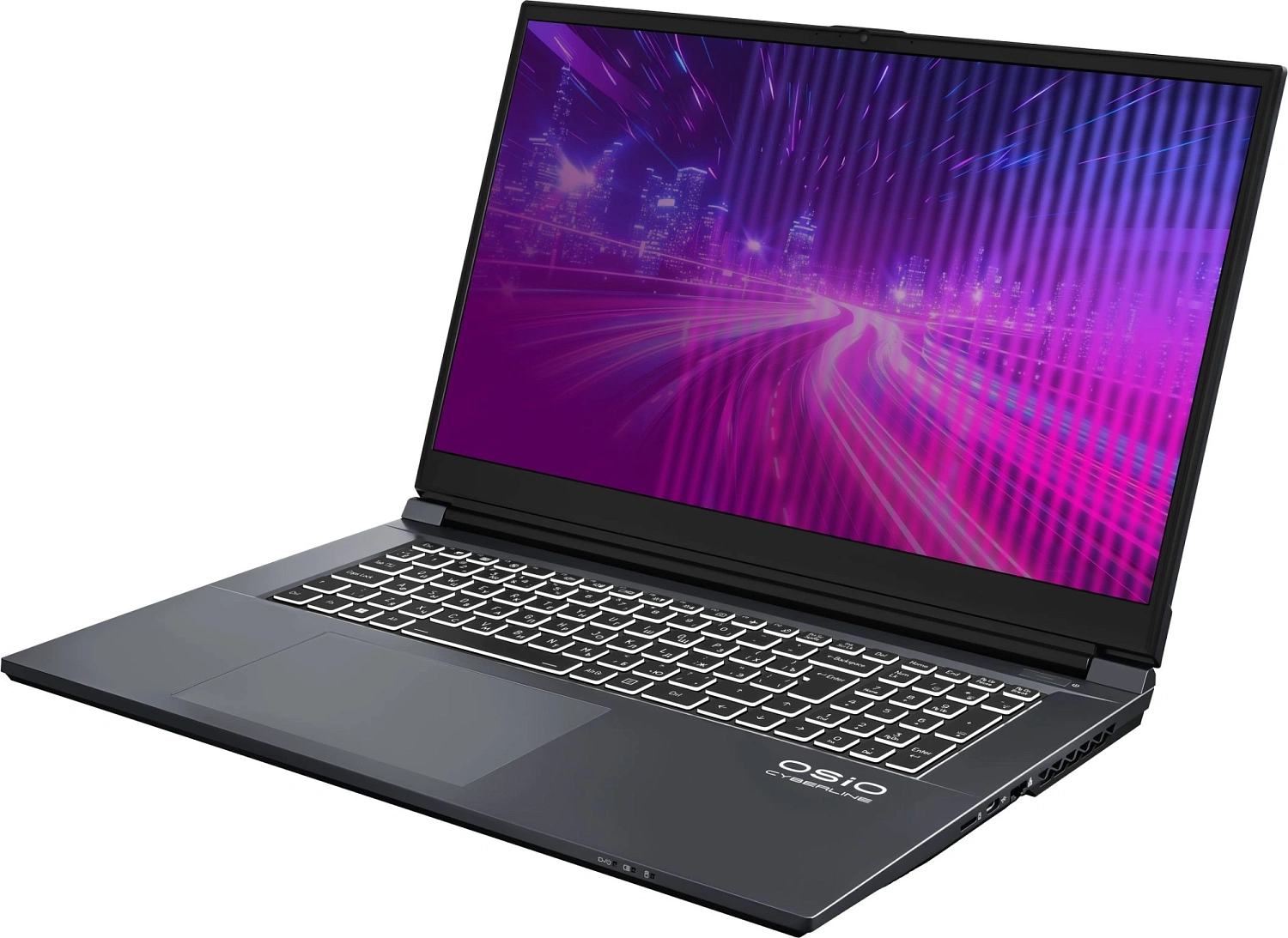 Ноутбук Osio CyberLine C170i-002 Core i5 12600H 16Gb SSD512Gb NVIDIA GeForce RTX4050 17.3" FHD (1920x1080) без ОС WiFi BT Cam