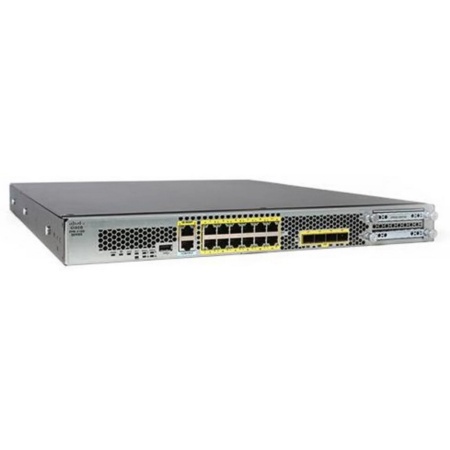 Firepower 2110 NGFW Appliance Firewall 3G, NGFW 2.6G, IPS Thr 2.6G, 12x 1GbE RJ-45, 4x SFP, 1U, Fixed mount brackets, FPR2110-NGFW-K9