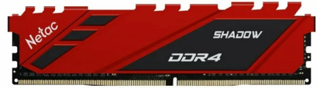 Оперативная память Netac Shadow 8GB DDR4-2666 C19 Red Memory module (DIMM)