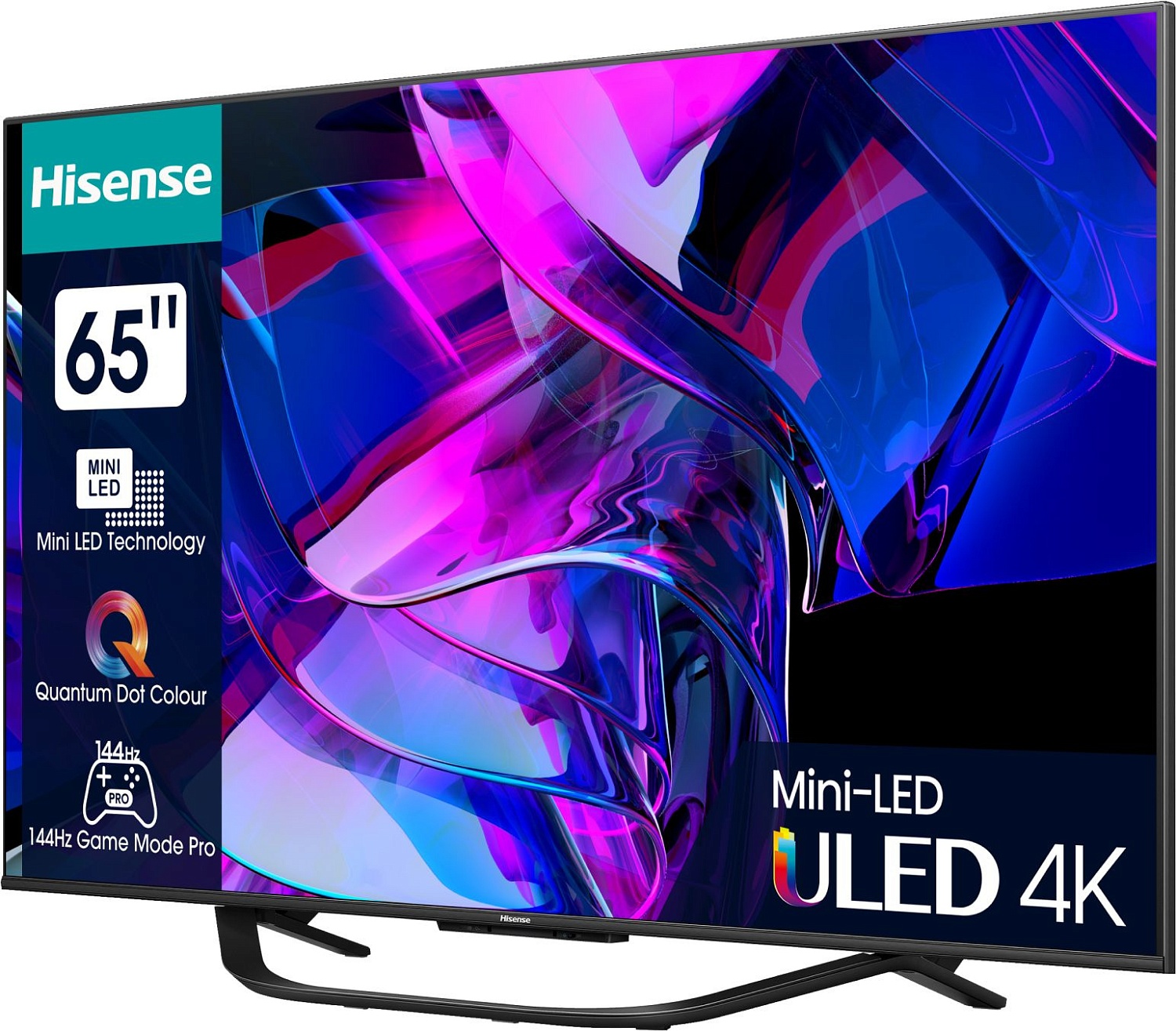 Телевизор QLED Hisense 65" 65U7KQ черный/черный 4K Ultra HD 120Hz DVB-T DVB-T2 DVB-C DVB-S DVB-S2 USB WiFi Smart TV (RUS)