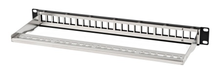 Патч-панель наборная Hyperline PPBL3-19-24-SH-RM 19" 1U 24xRJ45 UTP