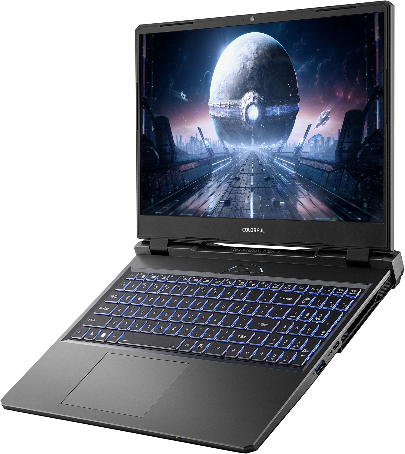 Ноутбук Colorful EVOL P15 24-HD55D16512A-G-RUA-KA Intel Core i5-12450H/16Gb/SSD512Gb/RTX 4050 6Gb/15.6"/IPS/FHD/144Hz/NoOS/grey