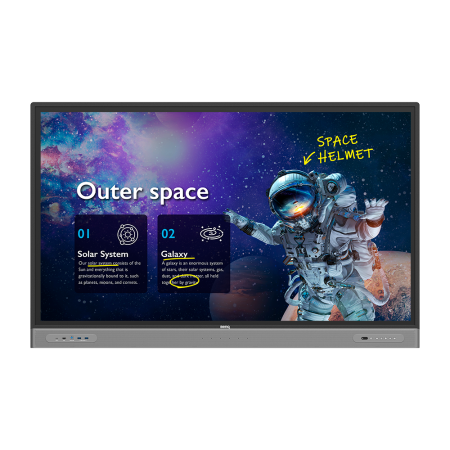Интерактивная панель 65" 16:9 3840x2160(UHD 4K) IPS, TOUCH, 40-touch point, 60 Hz, 400cd/m2, H178°/V178°, 1200:1, 1.07B, 8ms, VGA, 4xHDMI, DP, USB-C, RJ-45,  4xUSB Type A, 3xUSB Type B, Speakers, OPS Slot, Android 9, 18/7, 3Y, Black