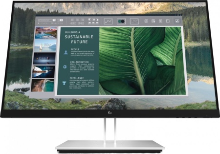 Монитор HP E24u G4 23,8 Monitor 1920x1080, 16:9, IPS, 250 cd/m2, 1000:1, 5ms, HDMI, USB-C, USB, DisplayPort, 50/60 Hz, height, tilt, swivel, pivot, Silver (нет евровилки, опция)