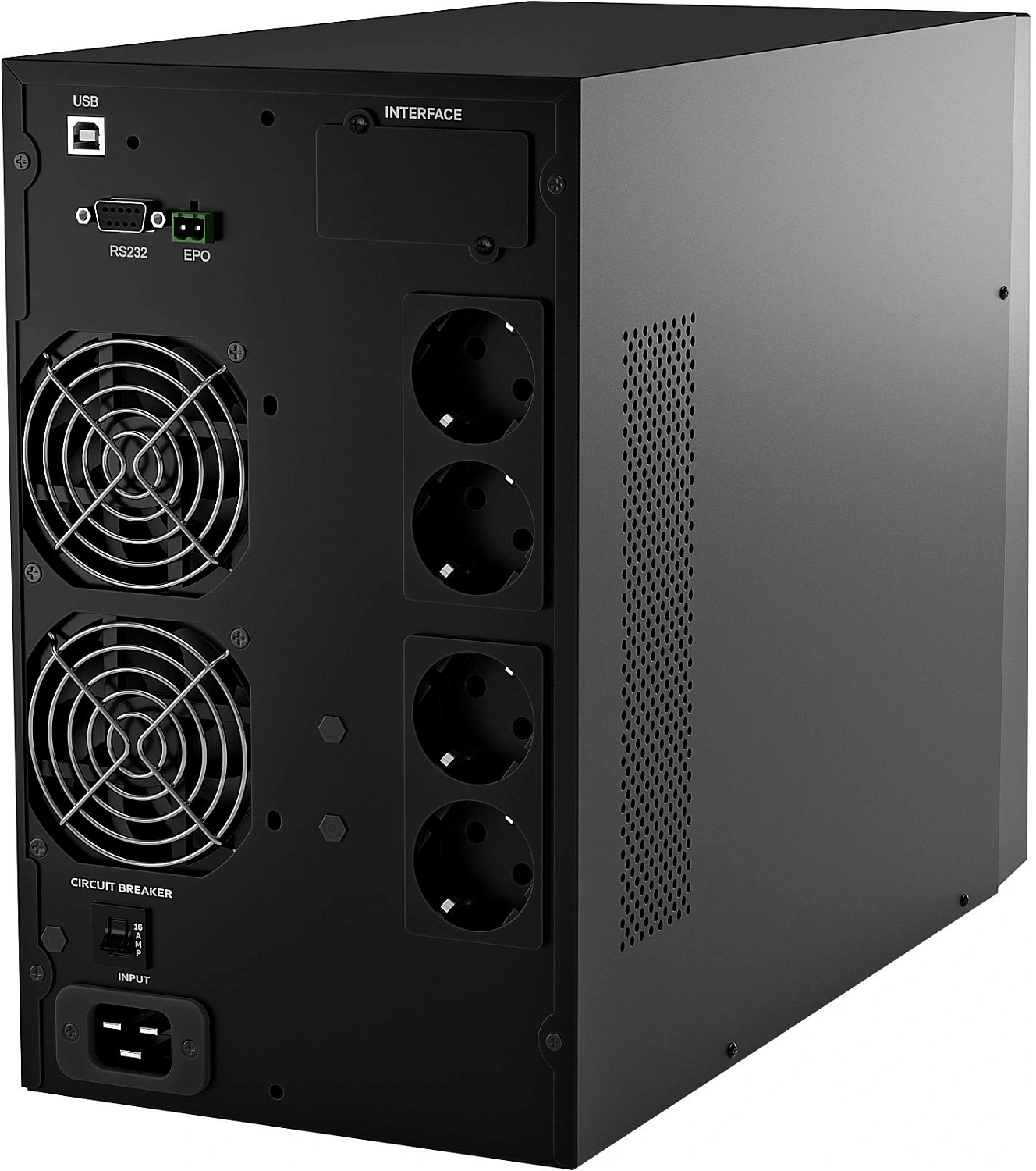 Источник бесперебойного питания Powercom Macan Plus MAC3000TEN 3000Вт 3000ВА черный