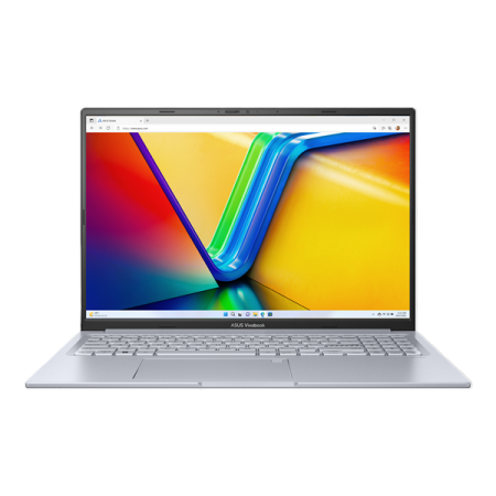 Ноутбук Asus VivoBook 16X K3605VC-RP370 Core i5 13420H 16Gb SSD512Gb NVIDIA GeForce RTX 3050 4Gb 16" IPS WUXGA (1920x1200) без ОС silver WiFi BT Cam (90NB11D2-M00FL0)