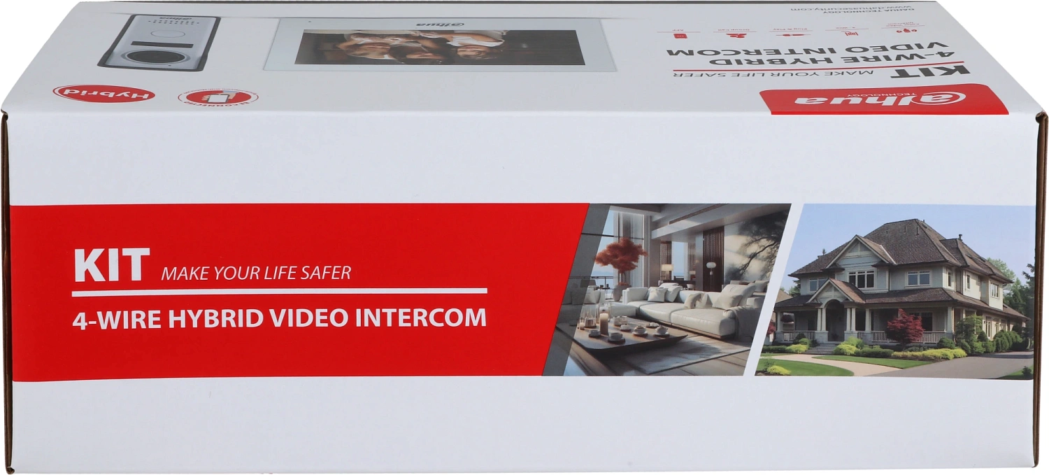 Комплект домофона Dahua DHI-KTH01 белый