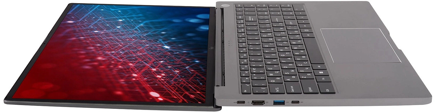 Ноутбук IRU Strato 16ALMR Core i5 12450H 16Gb SSD512Gb Intel UHD Graphics 16" IPS WUXGA (2560x1600) Windows 11 Pro silver WiFi BT Cam 5400mAh (2159330)