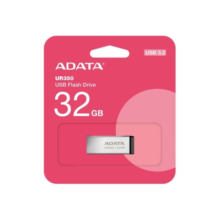 Флеш Диск A-Data 32GB UR350 UR350-32G-RSR/BK USB3.2 серебристый/черный