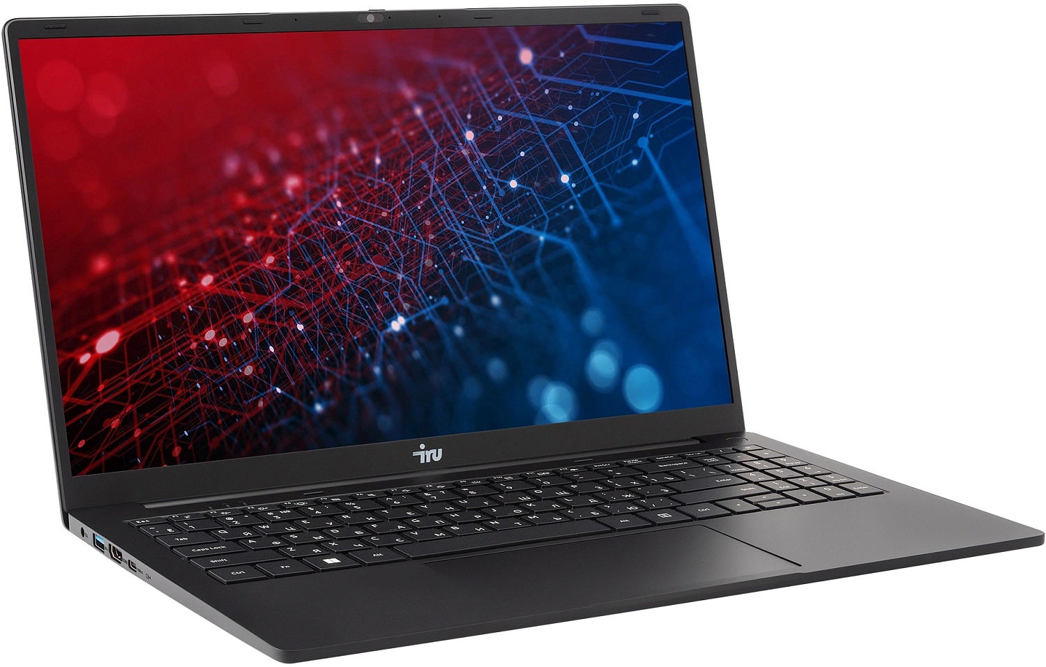 Ноутбук IRU Strato 15ALI Core i7 1255U 32Gb SSD1Tb Intel Iris Xe graphics 15.6" IPS FHD (1920x1080) Windows 11 Pro Multi Language 64 black WiFi BT Cam 6000mAh (2084679)