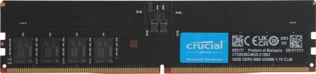 Оперативная память Crucial by Micron 32GB DDR5-5600 UDIMM (CT32G56C46U5) CL46 1.1V 1 Year Warrаnty
