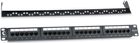 Патч-панель Cabeus PL-24-CAT.5E-DUAL 19" 1U 24xRJ45 кат.5E