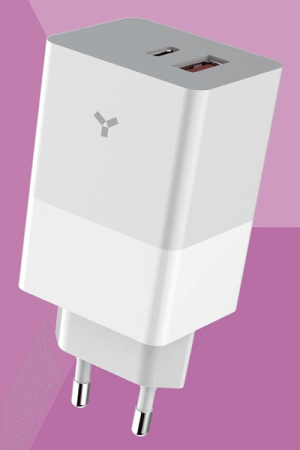 Сетевое зарядное устройство Accesstyle Crocus GaN 65WCA White