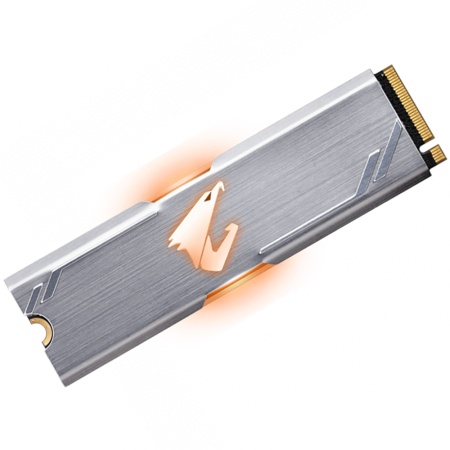 M.2 2280 256GB Gigabyte AORUS RGB Client SSD GP-ASM2NE2256GTTDR PCIe Gen3x4 with NVMe, 3100/1050, GP-ASM2NE2256GTTDR IOPS 180/240K, MTBF 1.8M, 3D TLC, 512MB, 300TBW, NVMe 1.3, RTL {20} (804794)