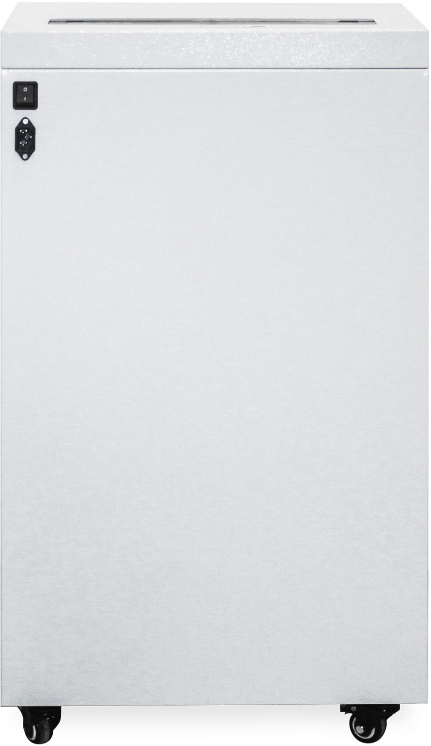 Шредер Heleos УО65-4 серый (секр.P-4) фрагменты 30лист. 65лтр. скрепки скобы пл.карты CD