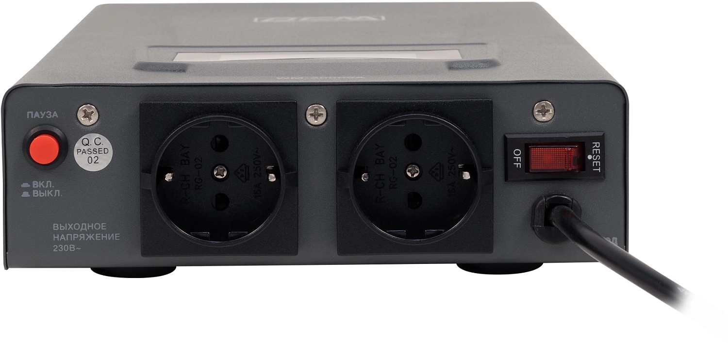 Стабилизатор напряжения Powercom WM-2000VA 1600Вт 2000ВА графитовый