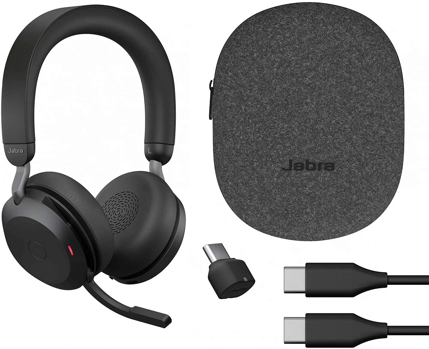 Наушники с микрофоном Jabra Evolve2 75 Link380c MS Stereo черный накладные BT оголовье (27599-999-899)