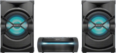 Минисистема Sony SHAKE-X30 черный CD CDRW DVD DVDRW BR FM USB BT