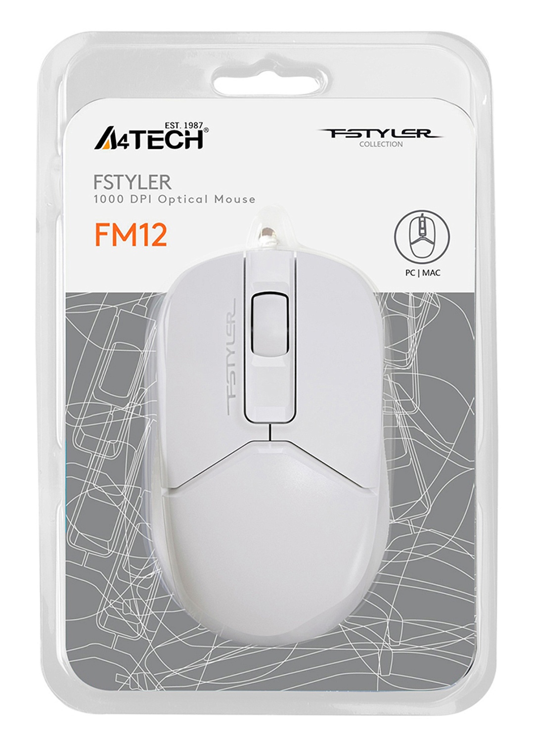 Мышь A4Tech Fstyler FM12S белый оптическая (1200dpi) silent USB (3but) Мышь A4Tech Fstyler FM12S белый оптическая (1200dpi) silent USB (3but)