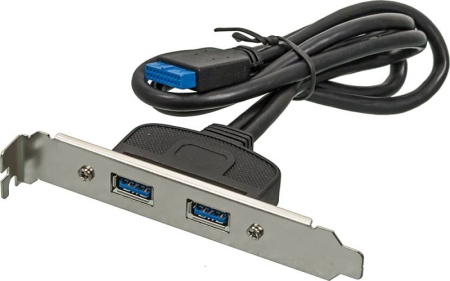 Адаптер USB Bracket 2xUSB3.0 Bulk