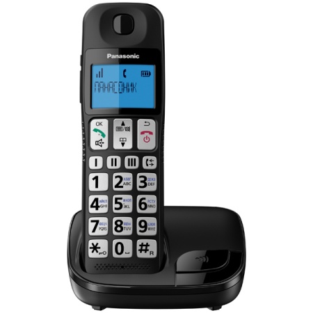 Р/Телефон Dect Panasonic KX-TGE110RUB черный АОН