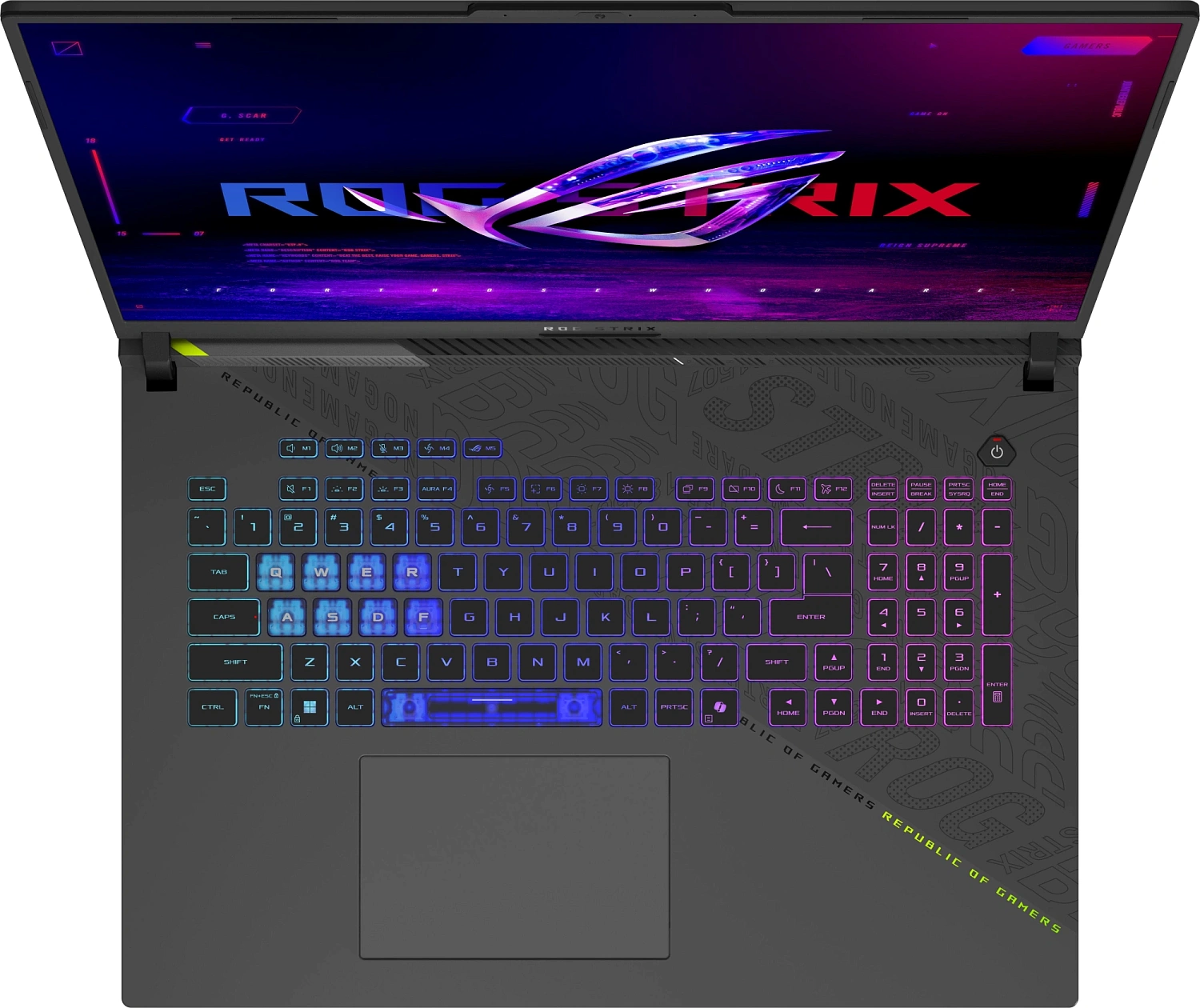 Ноутбук Asus ROG Strix G18 G814PM-S8117 Ryzen 9 8940HX 16Gb SSD512Gb NVIDIA GeForce RTX 5060 8Gb 18" IPS WUXGA (1920x1200) без ОС green WiFi BT Cam (90NR0L29-M005X0)